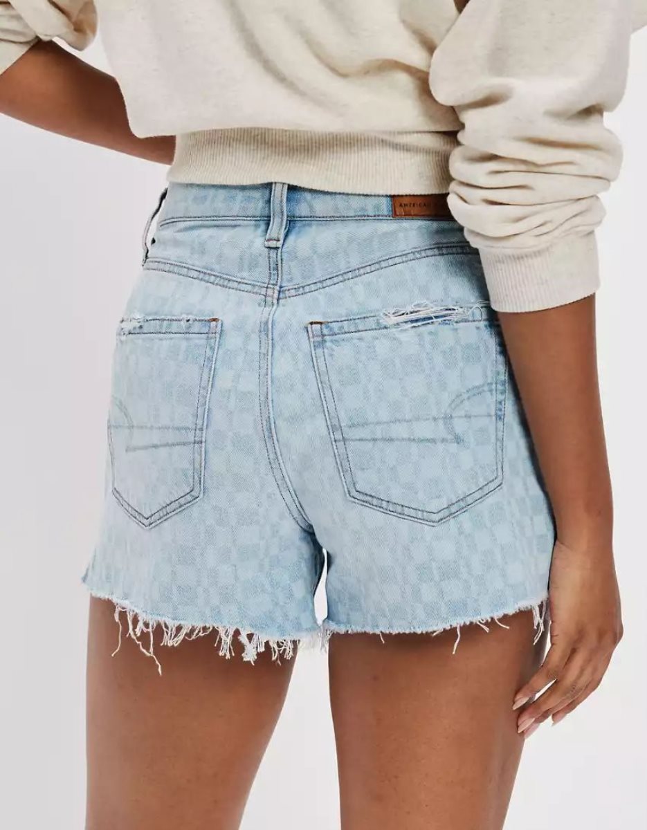 Shorts American Eagle AE Denim Highest Taille '90s Boyfriend Indigo Clair Femme | ZYB-27882497